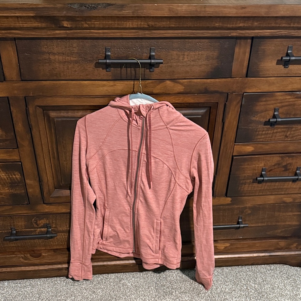 Lululemon Women's Pink Zip-Up Athletic Hoodie
